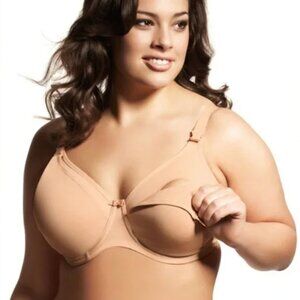Elomi Molded Nursing Bra, Nude (UK: 38G, US: 38I)
